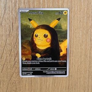 Mona Pika Pokémon Card - Yellow Pikachu Illustration